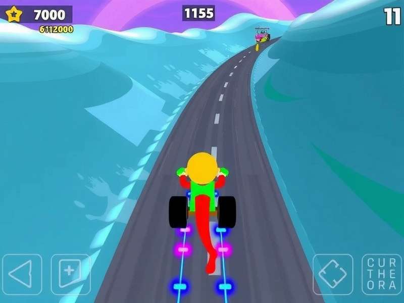 Vibrant Holi-themed racing in Holi Hyper Racer Holi Hyper Racer Game Screenshot